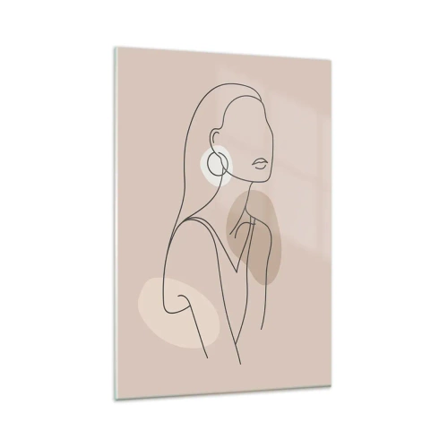 Billede på glas - Et ikon for pigelivet - 80x120 cm