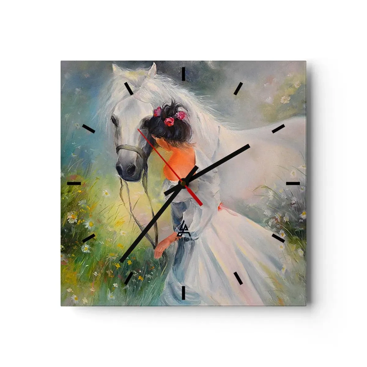Vægur, Uret - Som fra en smuk drøm - 30x30 cm