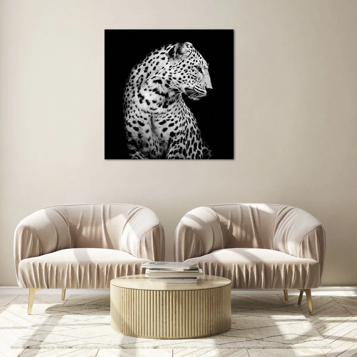 Billede på glas - Den rigtige profil er perfekt! - 50x50 cm