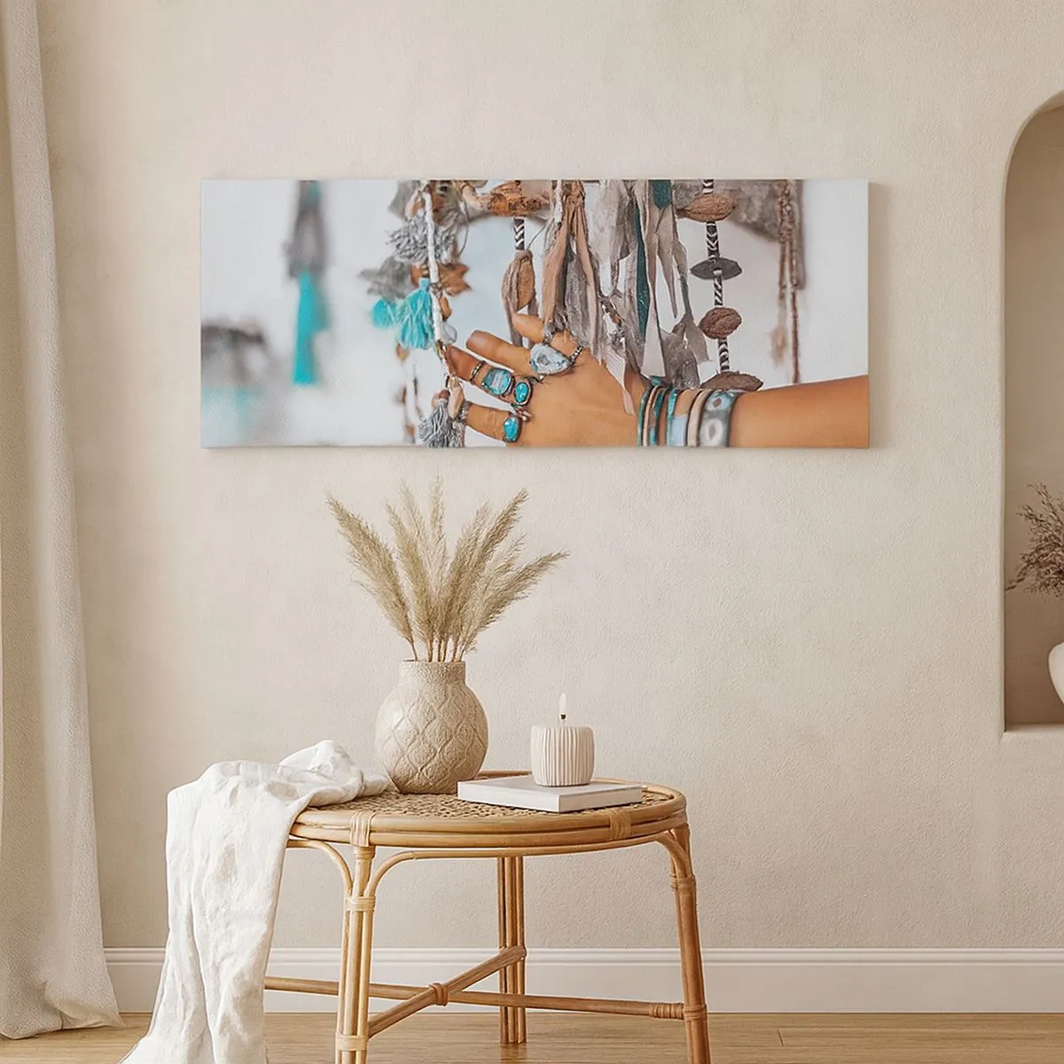 Lærredstryk - Billede på lærred - Lokale skatte - 100x40 cm