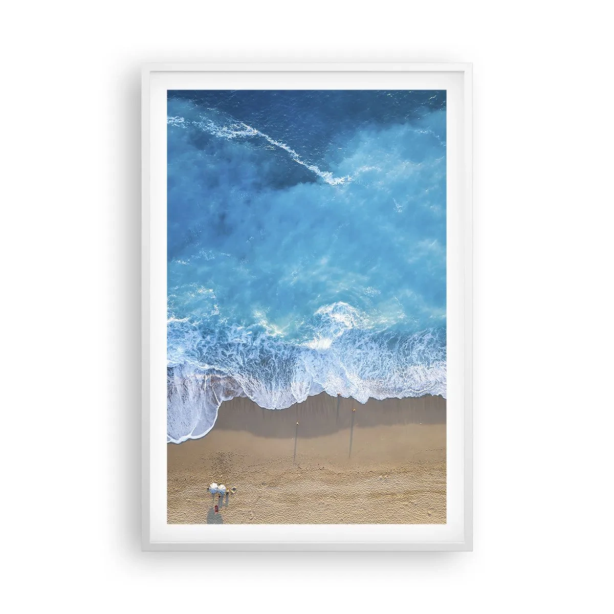 Plakat i hvid ramme - Den blå kraft - 61x91 cm