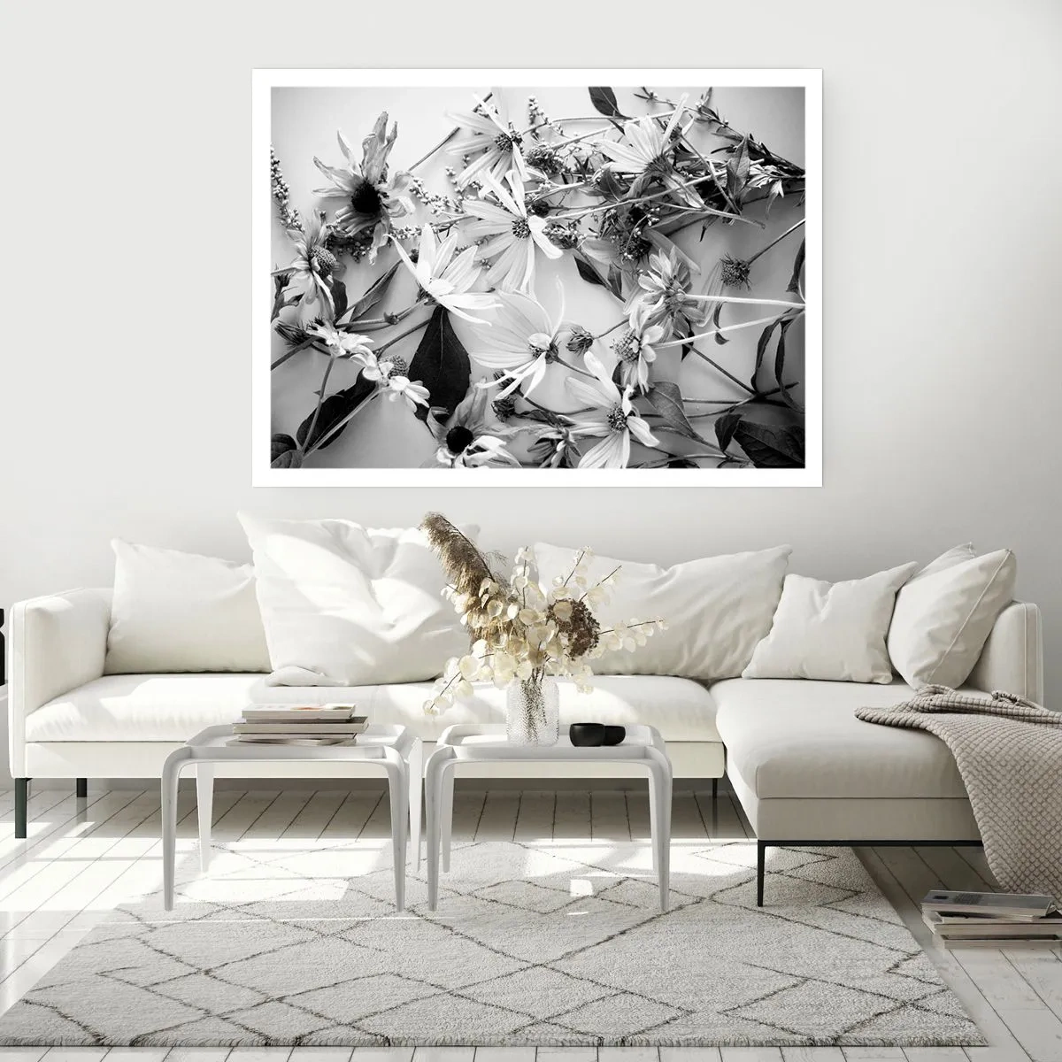 Plakat - Blomster uden buket - 50x40 cm