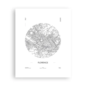 Plakat - Anatomi af Firenze - 40x50 cm