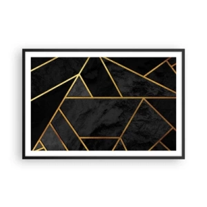 Plakat i sort ramme - Mørke og lys - 91x61 cm