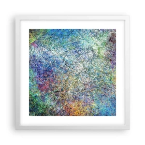 Plakat i hvid ramme - Så enkelt er det ikke - 40x40 cm