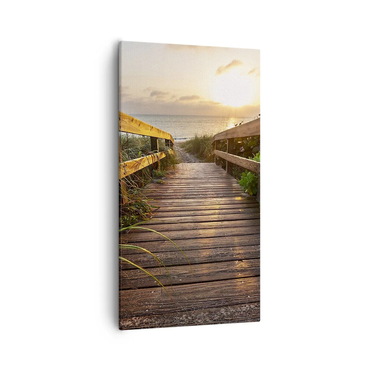 Lærredstryk - Billede på lærred - Og direkte til kysten - 55x100 cm