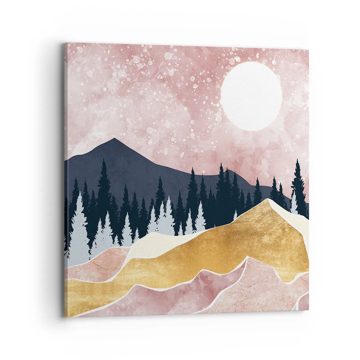 Lærredstryk - Billede på lærred - Nattevagt - 70x70 cm