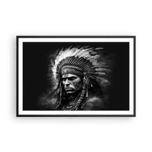 Plakat i sort ramme - Leder og kriger - 91x61 cm