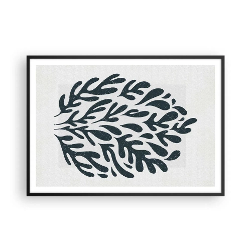 Plakat i sort ramme - Naturens former - 100x70 cm