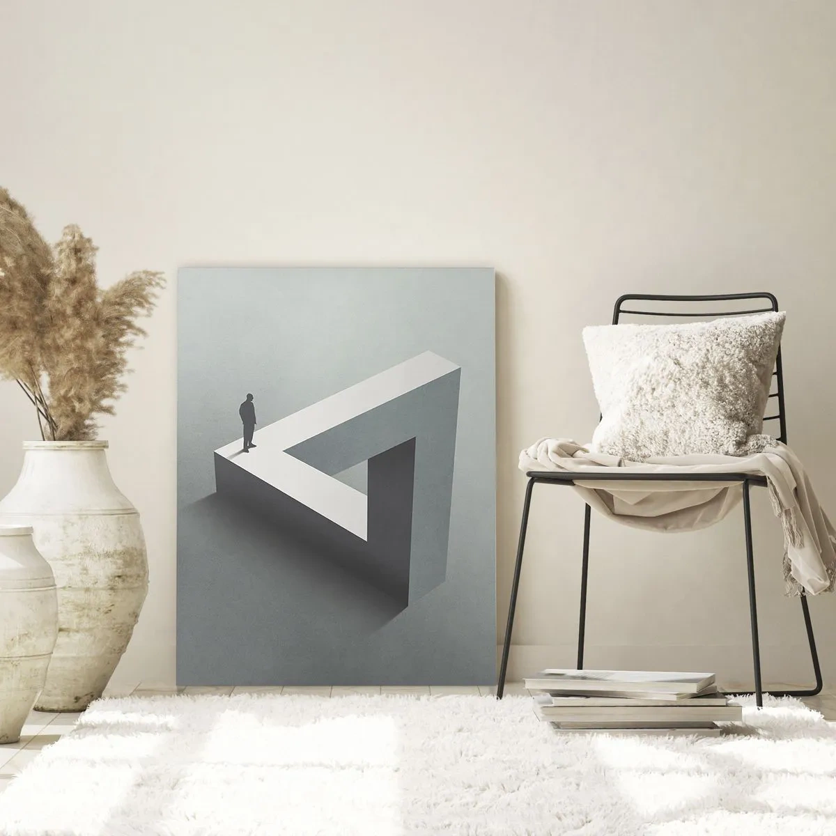 Billede på glas - Og dog er det muligt - 50x70 cm