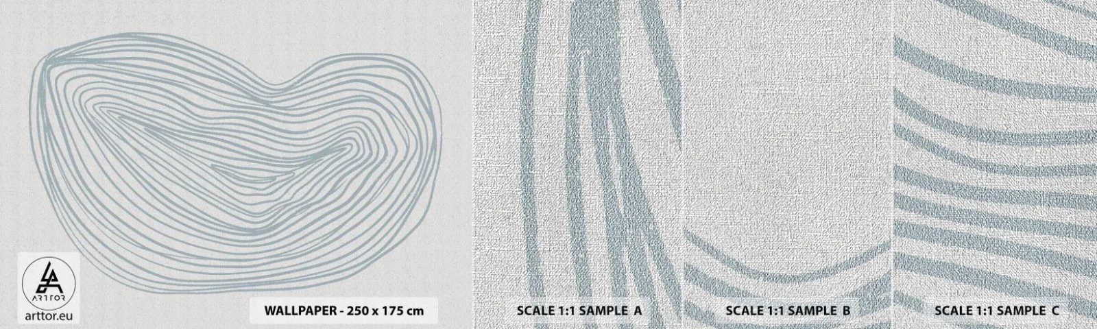 Prøve Fototapet Premium Canvas - Smil fra en dråbe - Minimalisme, Boho, Stykke - 100x30 cm