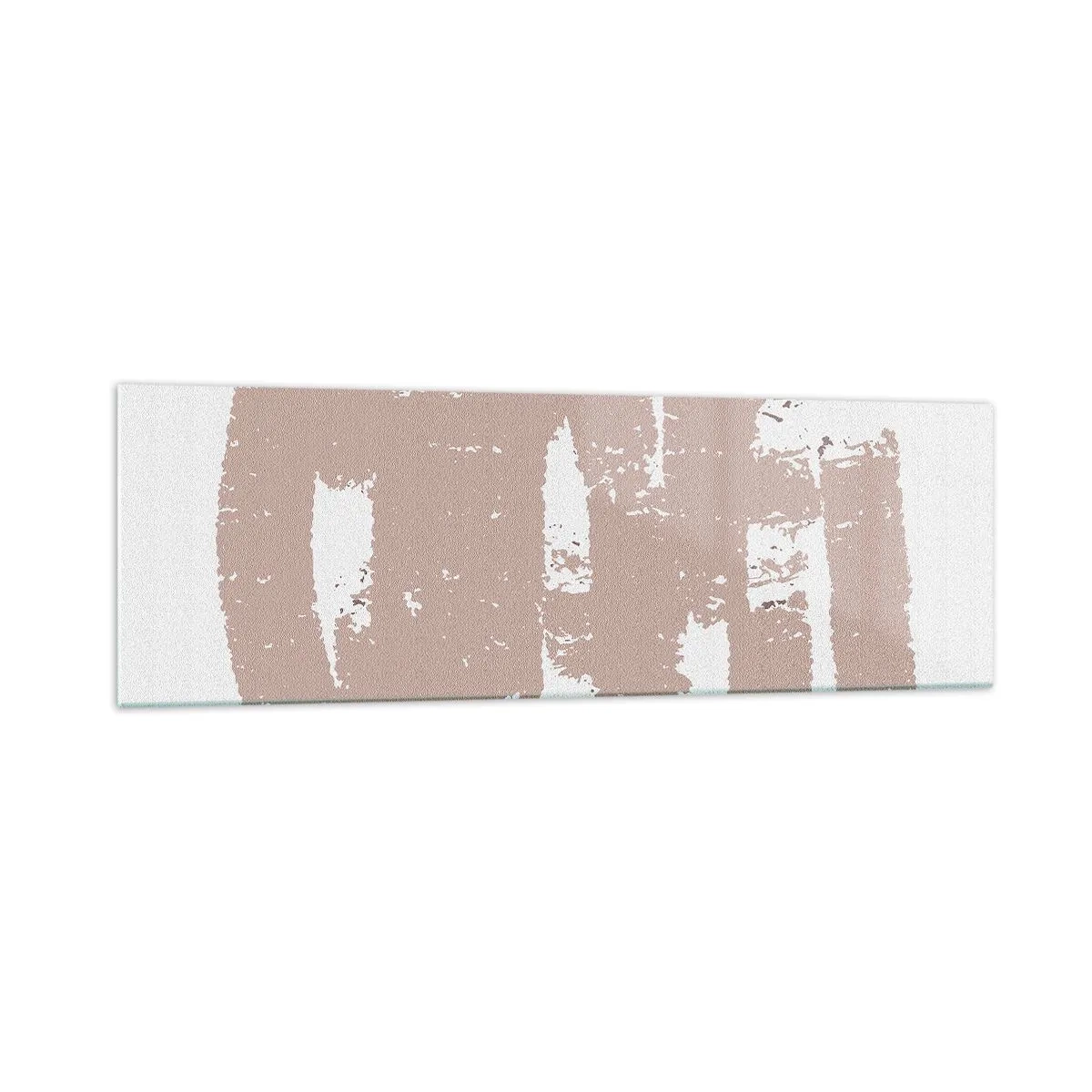 Billede på glas - Abstraktion i sart rosa - 160x50 cm