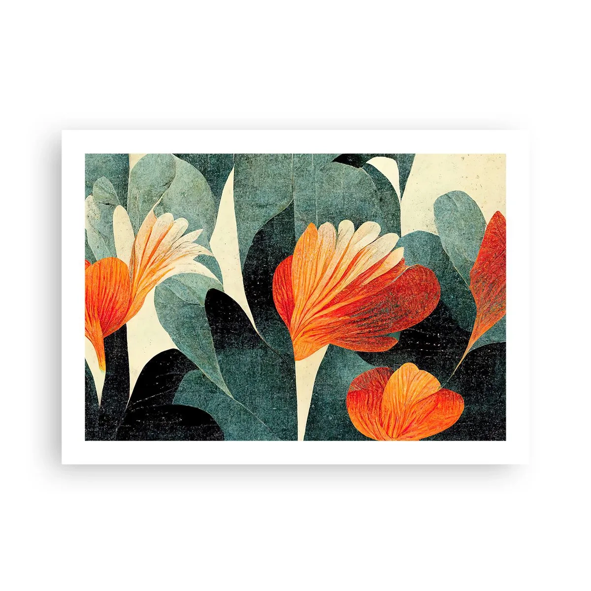 Plakat - Varmen fra troperne og køligheden fra det grønne - 70x50 cm