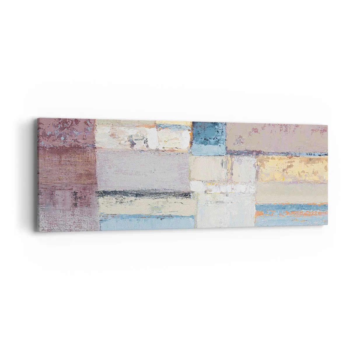 Lærredstryk - Billede på lærred - Geometriens ro - 90x30 cm