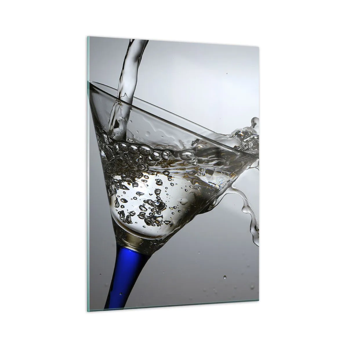 Billede på glas - Krystalvand i krystalglas - 50x70 cm