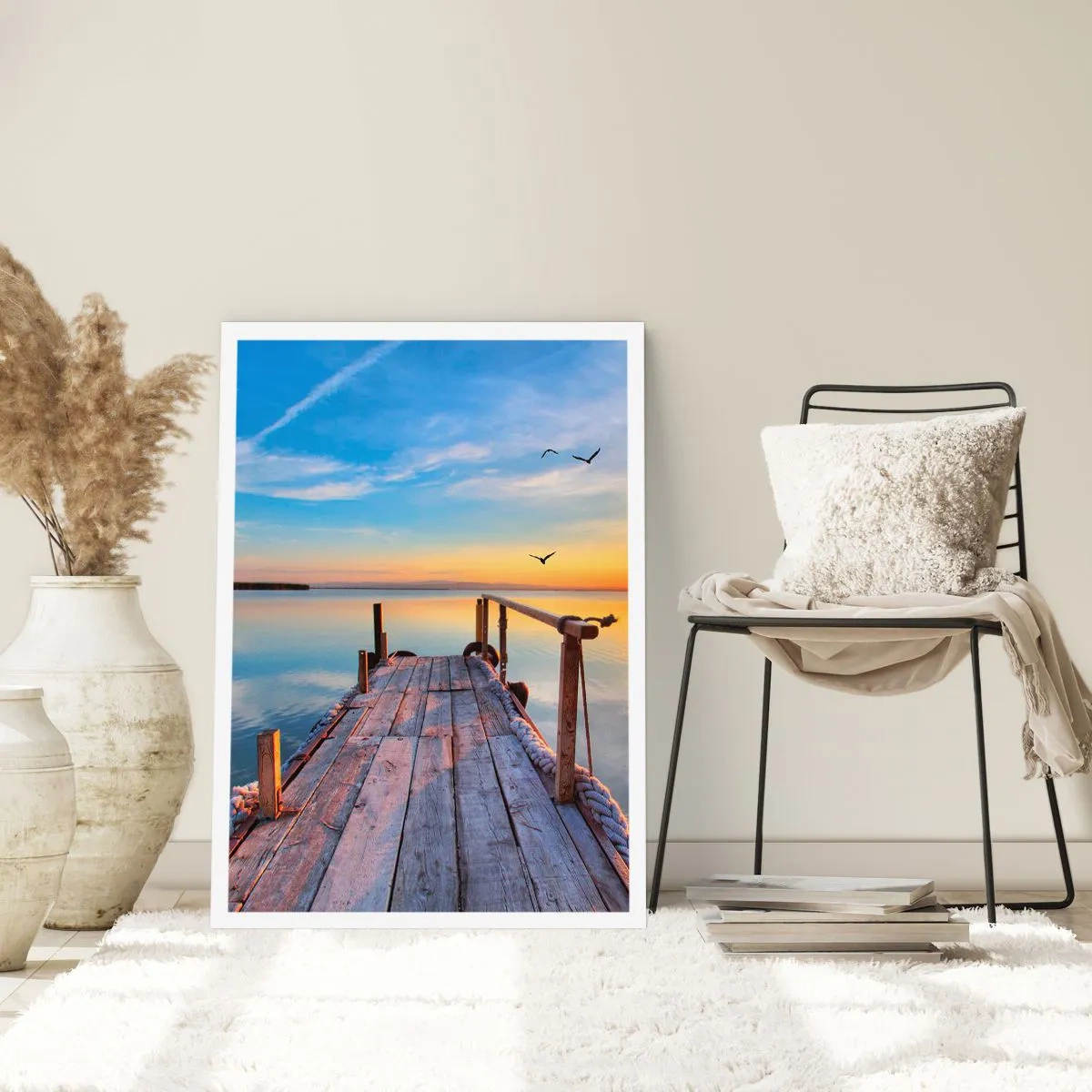 Plakat - Går fremad mod solen - 40x50 cm