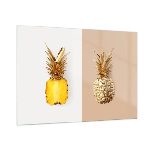Billede på glas - Ananas til os - 100x70 cm