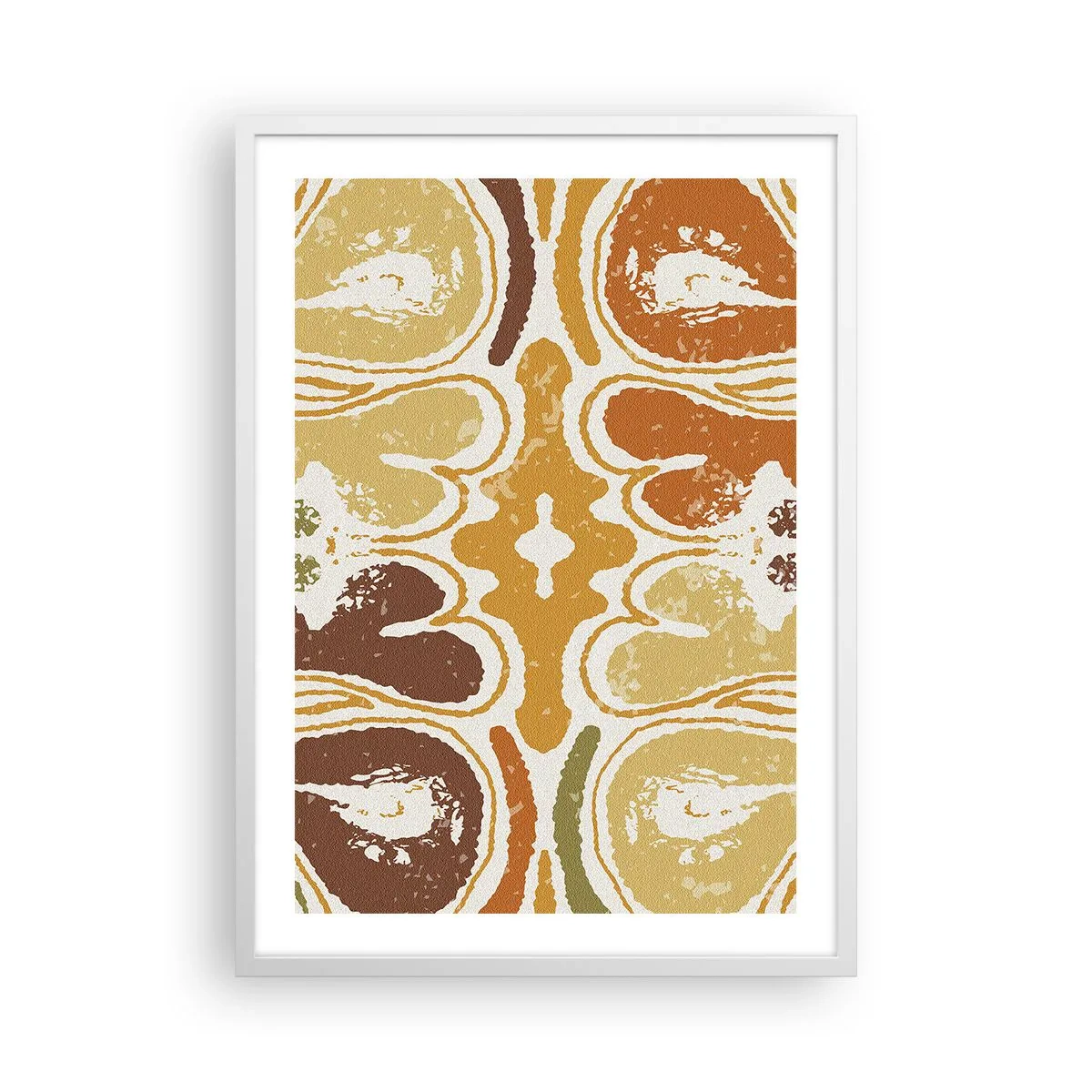 Plakat i hvid ramme - Sentimental abstraktion - 50x70 cm