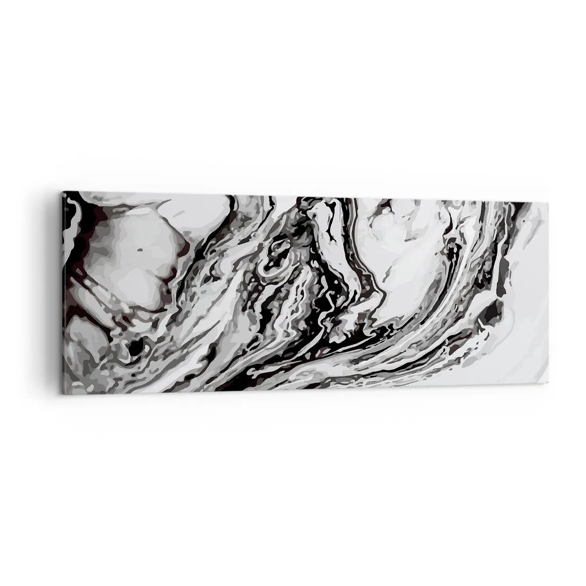 Lærredstryk - Billede på lærred - I begyndelsen var det kaos - 140x50 cm