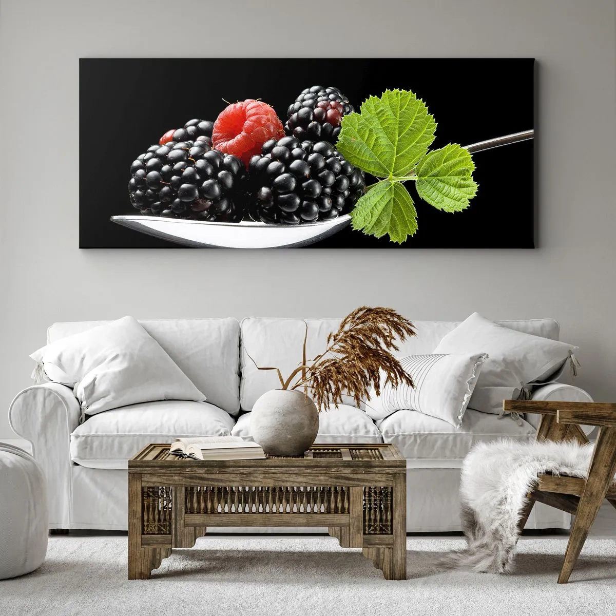 Lærredstryk - Billede på lærred - Smag af friskhed - 100x40 cm
