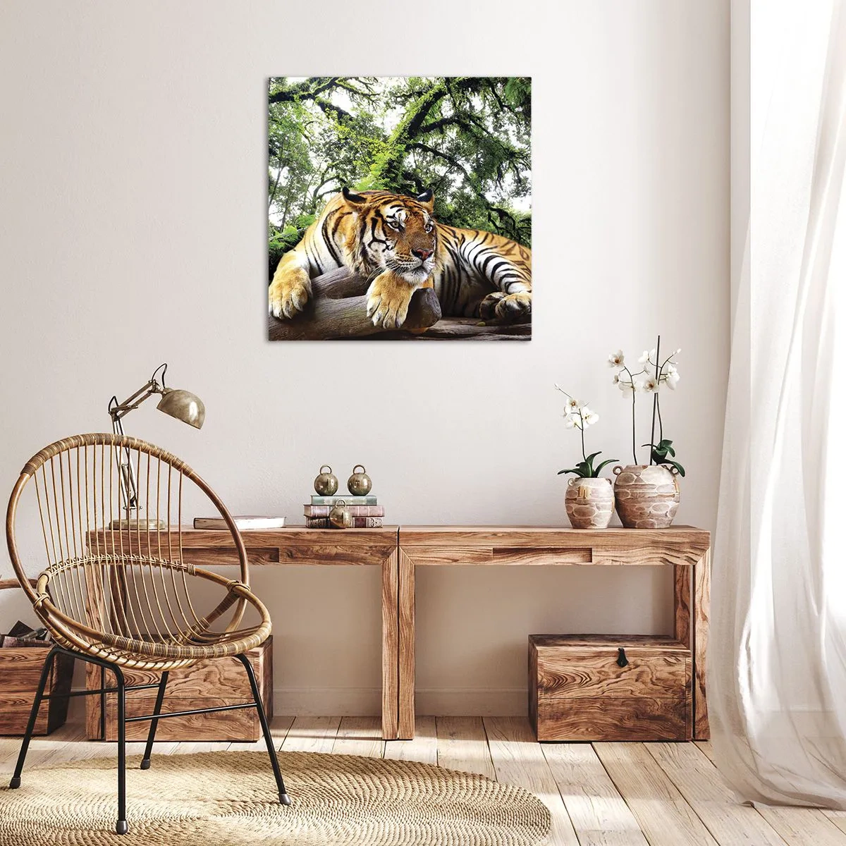 Lærredstryk - Billede på lærred - Med venlig hilsen - 50x50 cm