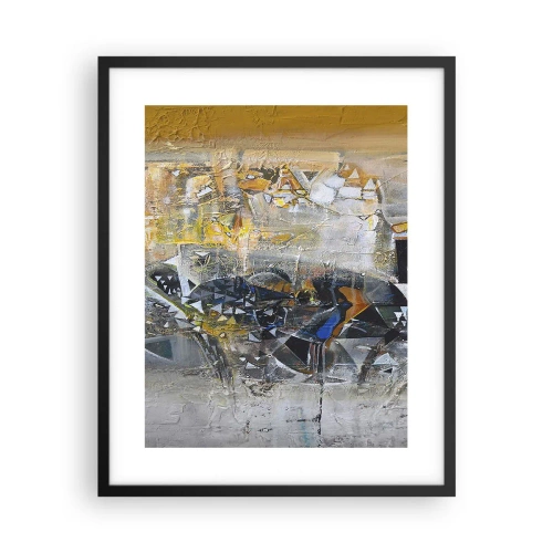 Plakat i sort ramme - Alt vil falde på plads - 40x50 cm
