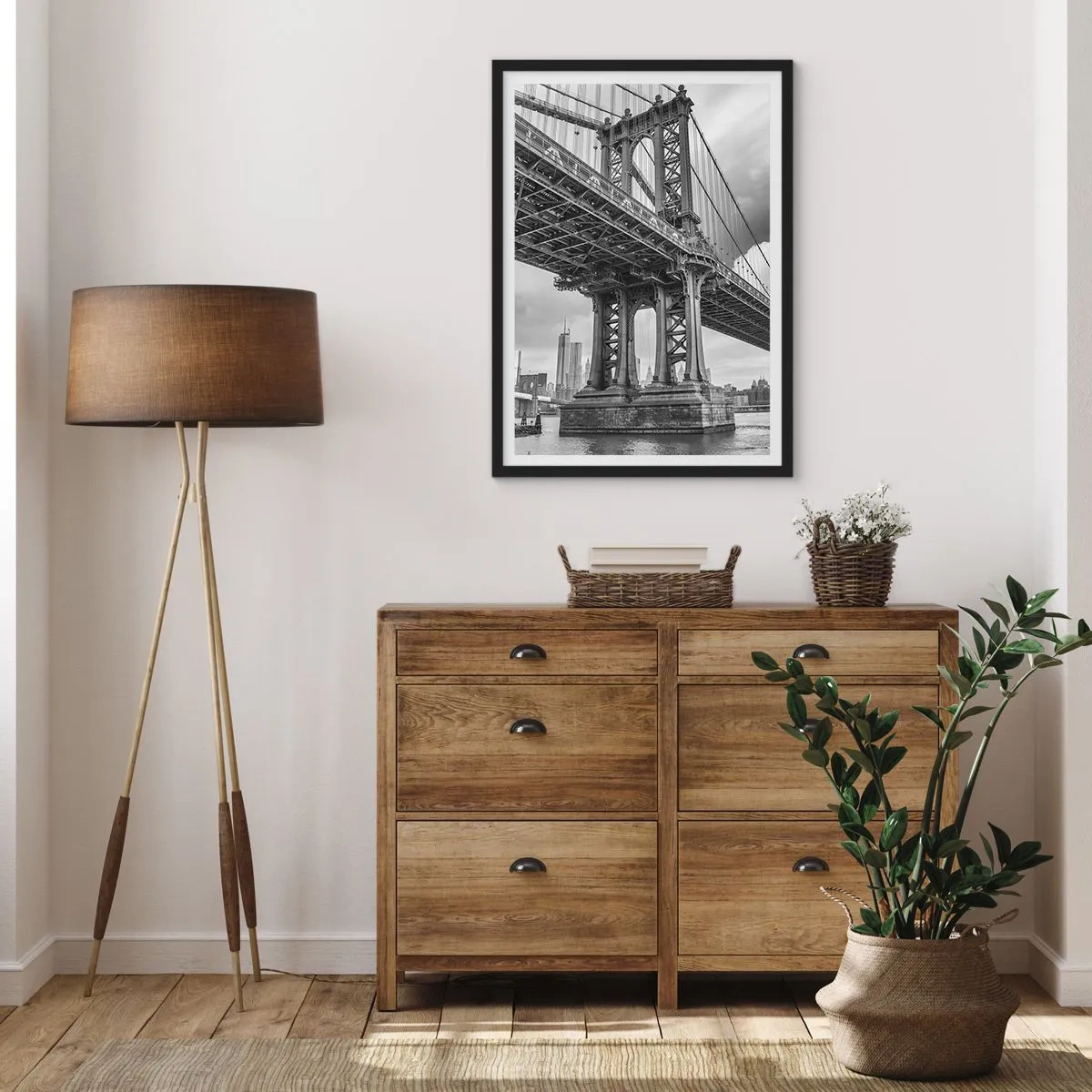 Plakat i sort ramme - Til byens hjerte - 40x50 cm