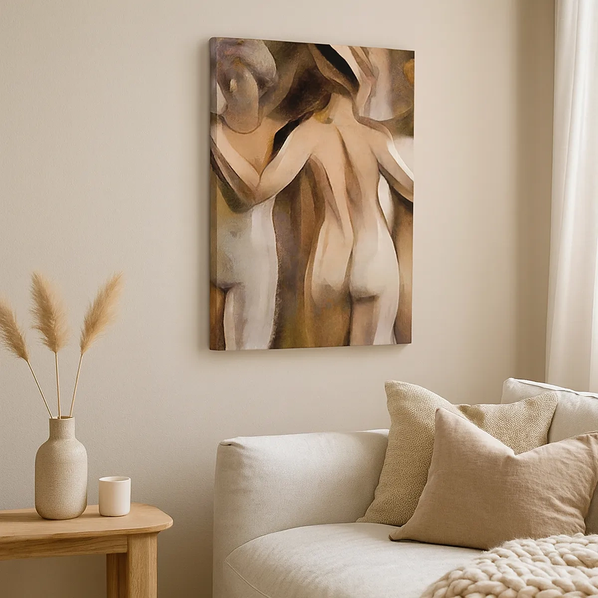 Lærredstryk - Billede på lærred - Tre Nåder 2.0 - 50x70 cm