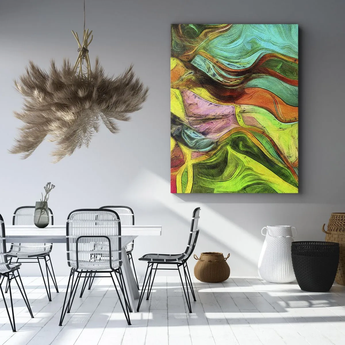 Lærredstryk - Billede på lærred - Bevægelse er liv - 50x70 cm