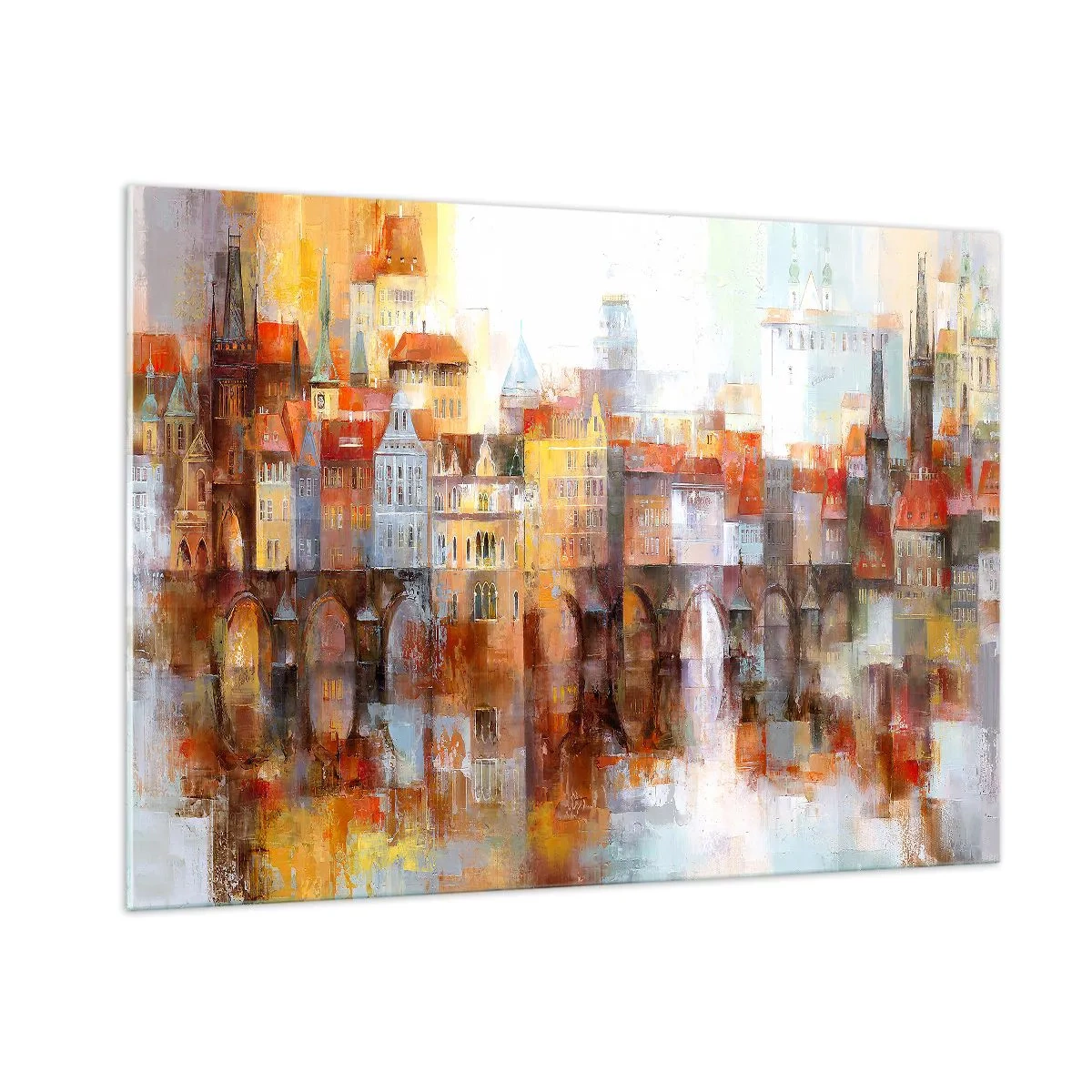 Billede på glas - Under broen også smuk - 100x70 cm