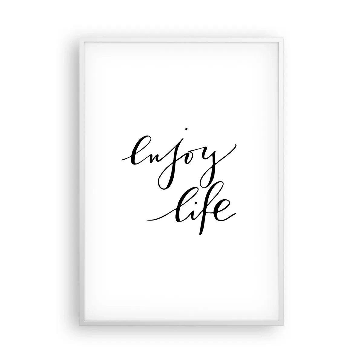 Plakat i hvid ramme - Intet at tilføje… - 70x100 cm