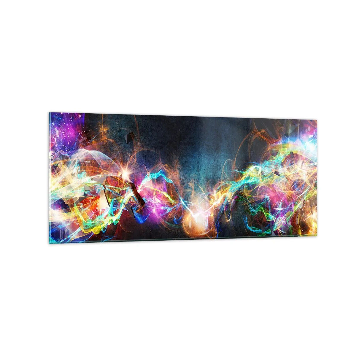 Billede på glas - Glædeligt imod mørket - 120x50 cm