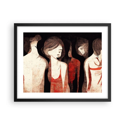 Plakat i sort ramme - Mørkets madonnaer - 50x40 cm