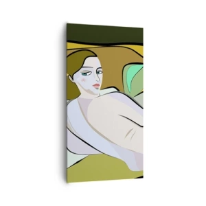 Lærredstryk - Billede på lærred - Intimt portræt - 65x120 cm