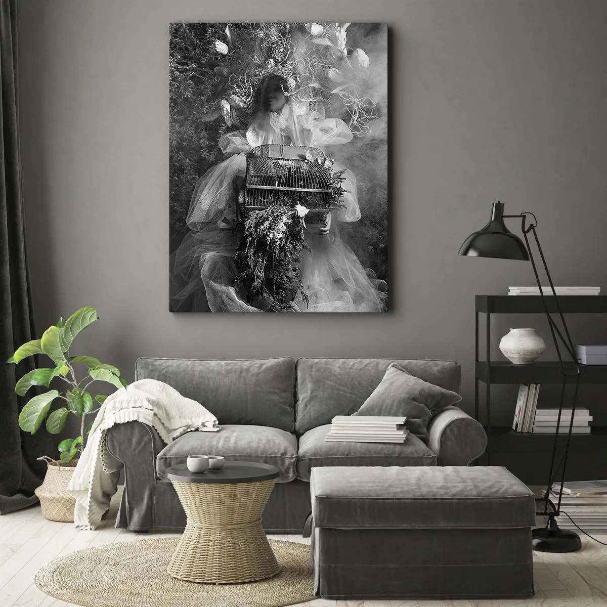 Lærredstryk - Billede på lærred - Selve Moder - Naturen - 50x70 cm