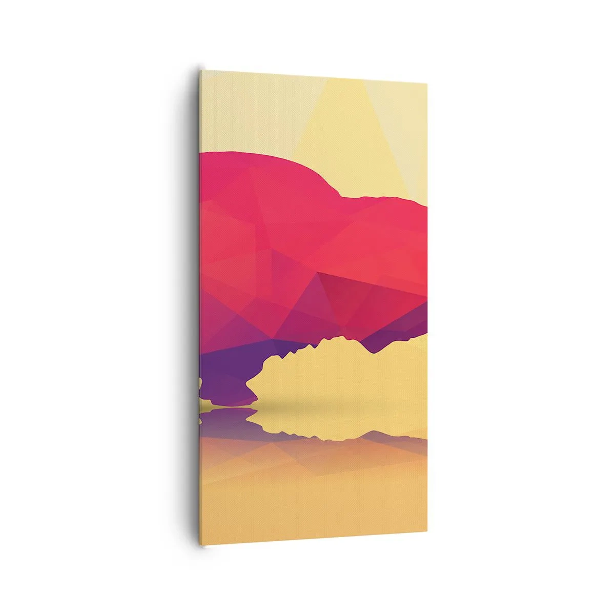 Lærredstryk - Billede på lærred - Bisonens amarantstyrke - 65x120 cm