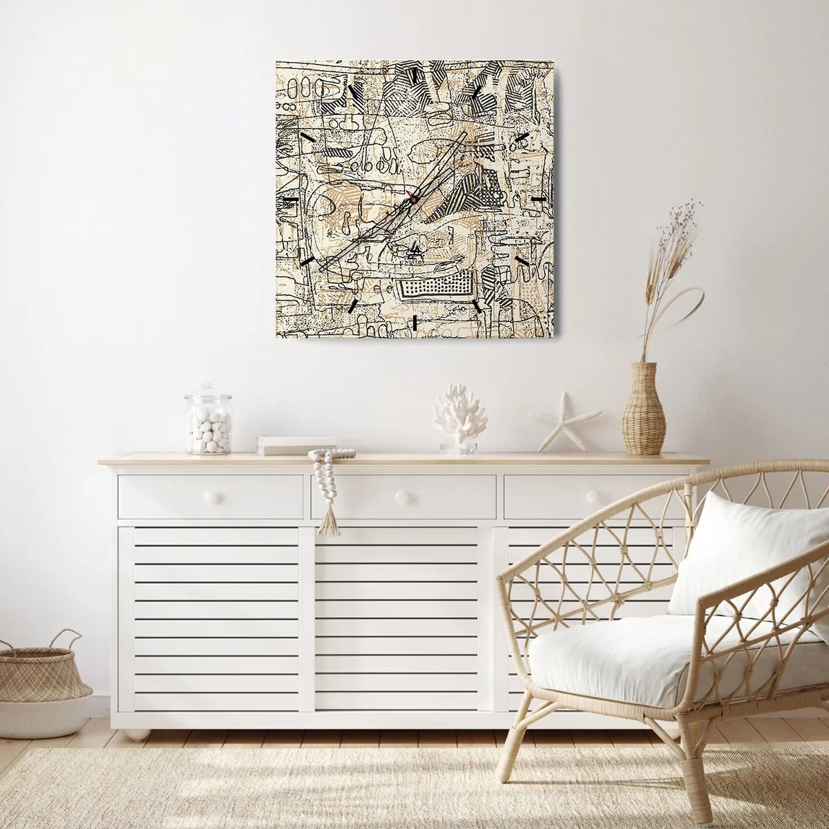 Vægur, Uret - Venter på at blive afkodet - 30x30 cm