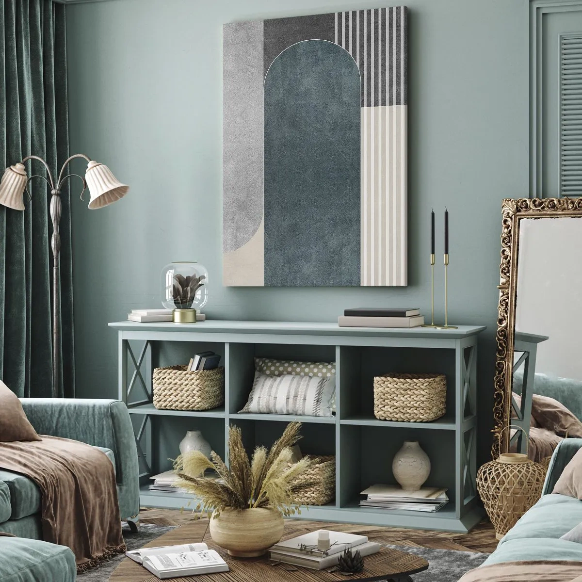 Lærredstryk - Billede på lærred - Horisontal komposition - 65x120 cm