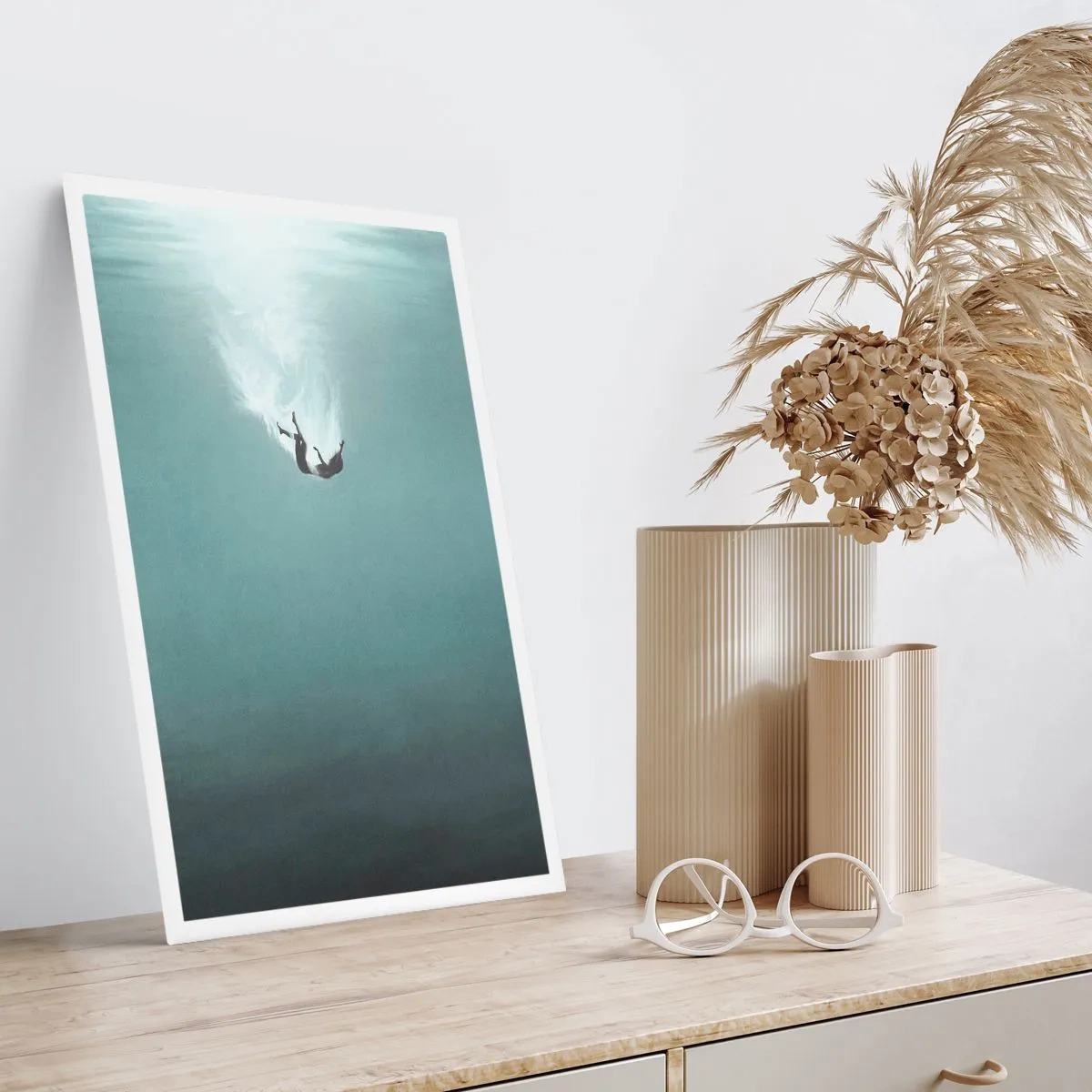 Plakat - I havets favntag - 40x50 cm