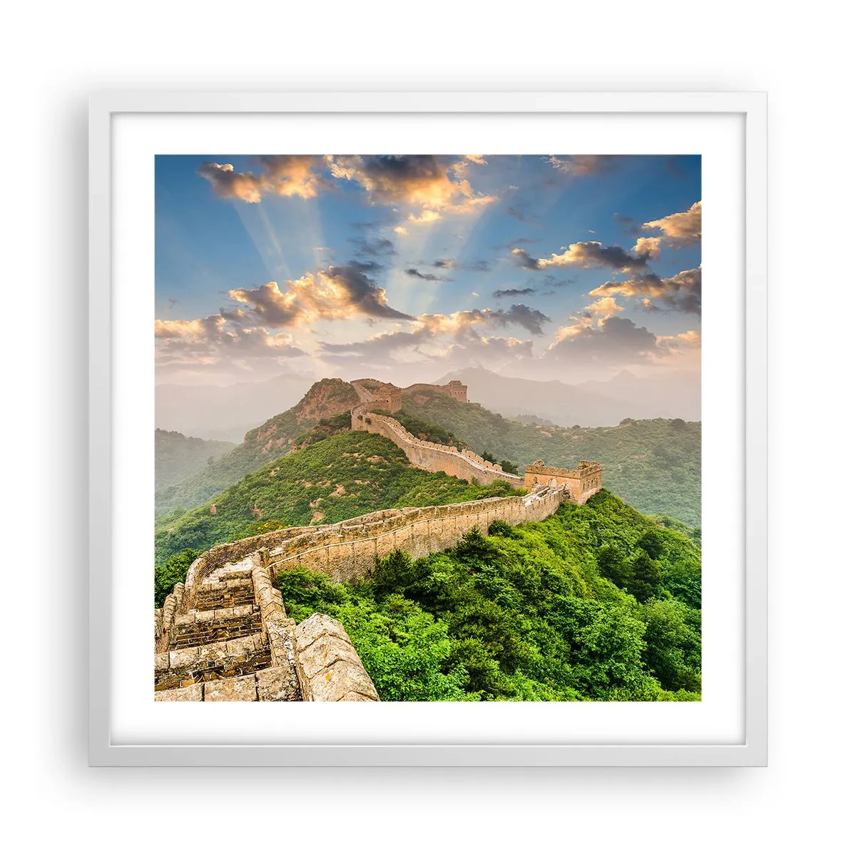 Plakat i hvid ramme - Uforanderlig storhed - 50x50 cm