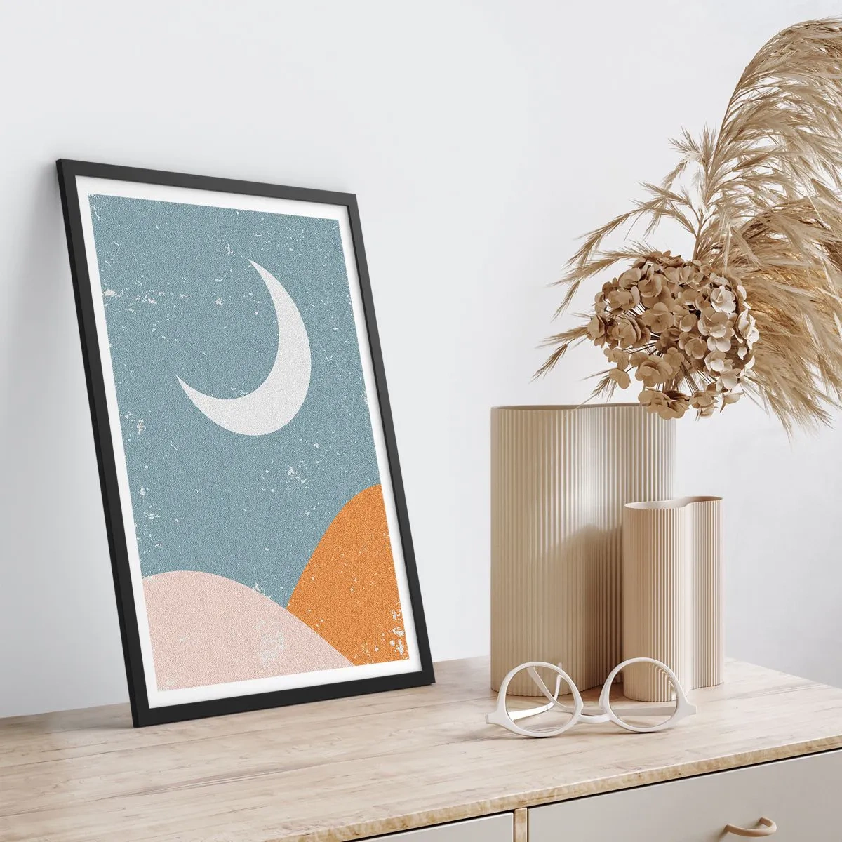 Plakat i sort ramme - De mange nætters mirakel - 70x100 cm