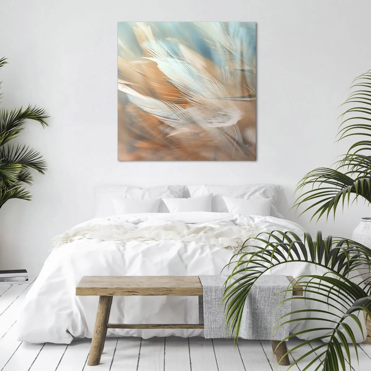 Lærredstryk - Billede på lærred - I mildhedens land - 70x70 cm