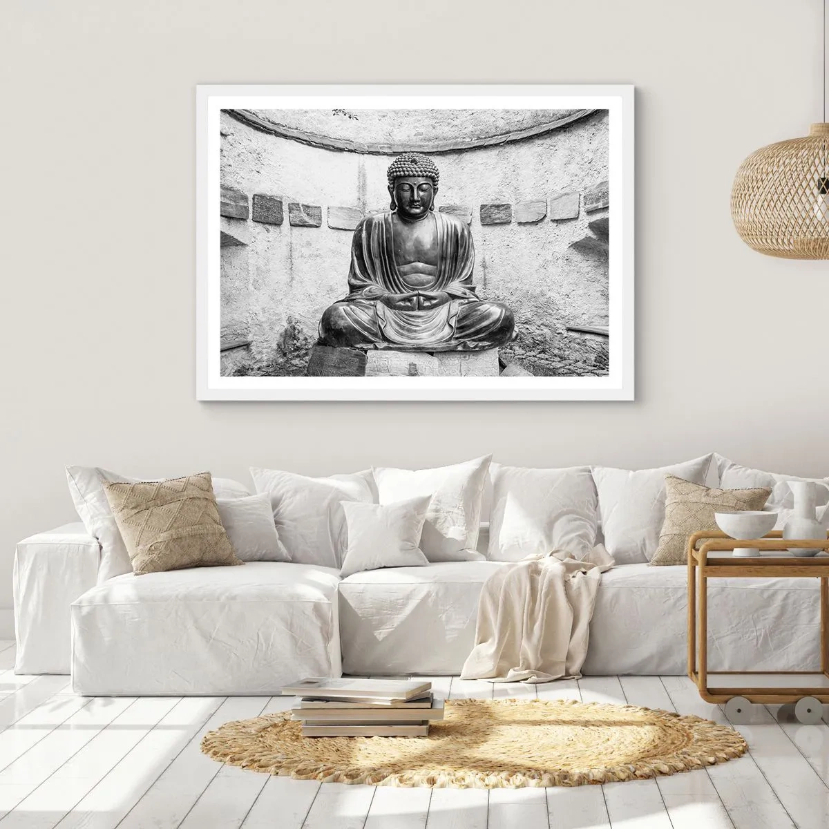 Plakat i hvid ramme - Ved fredens kilde - 70x50 cm