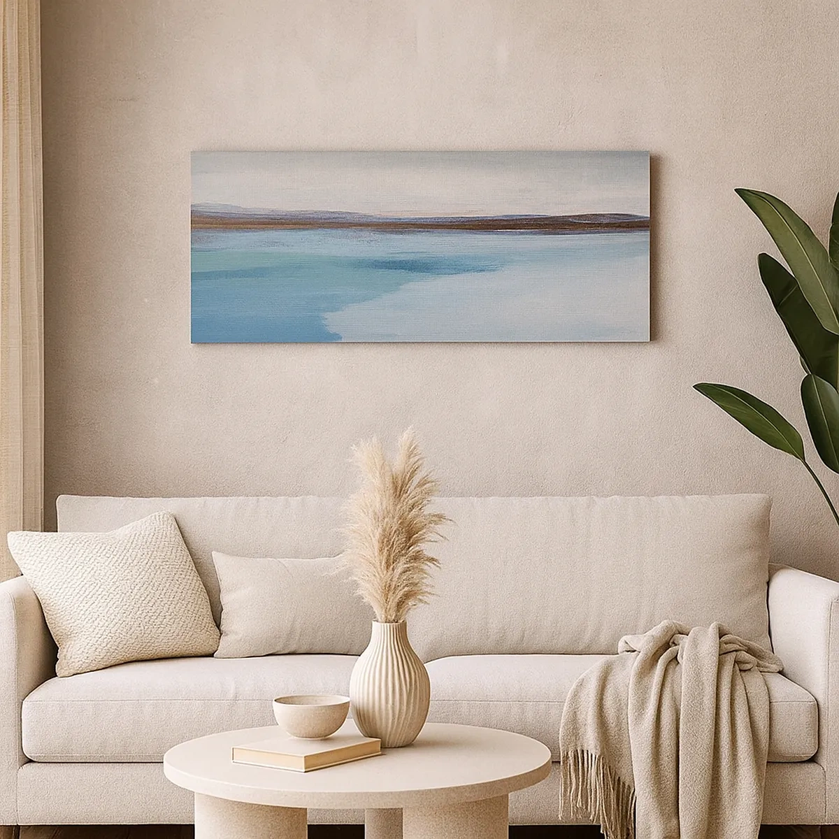 Lærredstryk - Billede på lærred - Horisontalt landskab - 30x30 cm