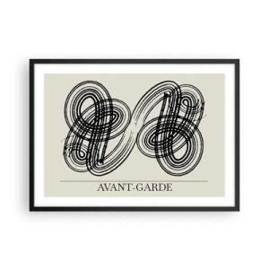 Plakat i sort ramme - Det kom ud spontant - 70x50 cm