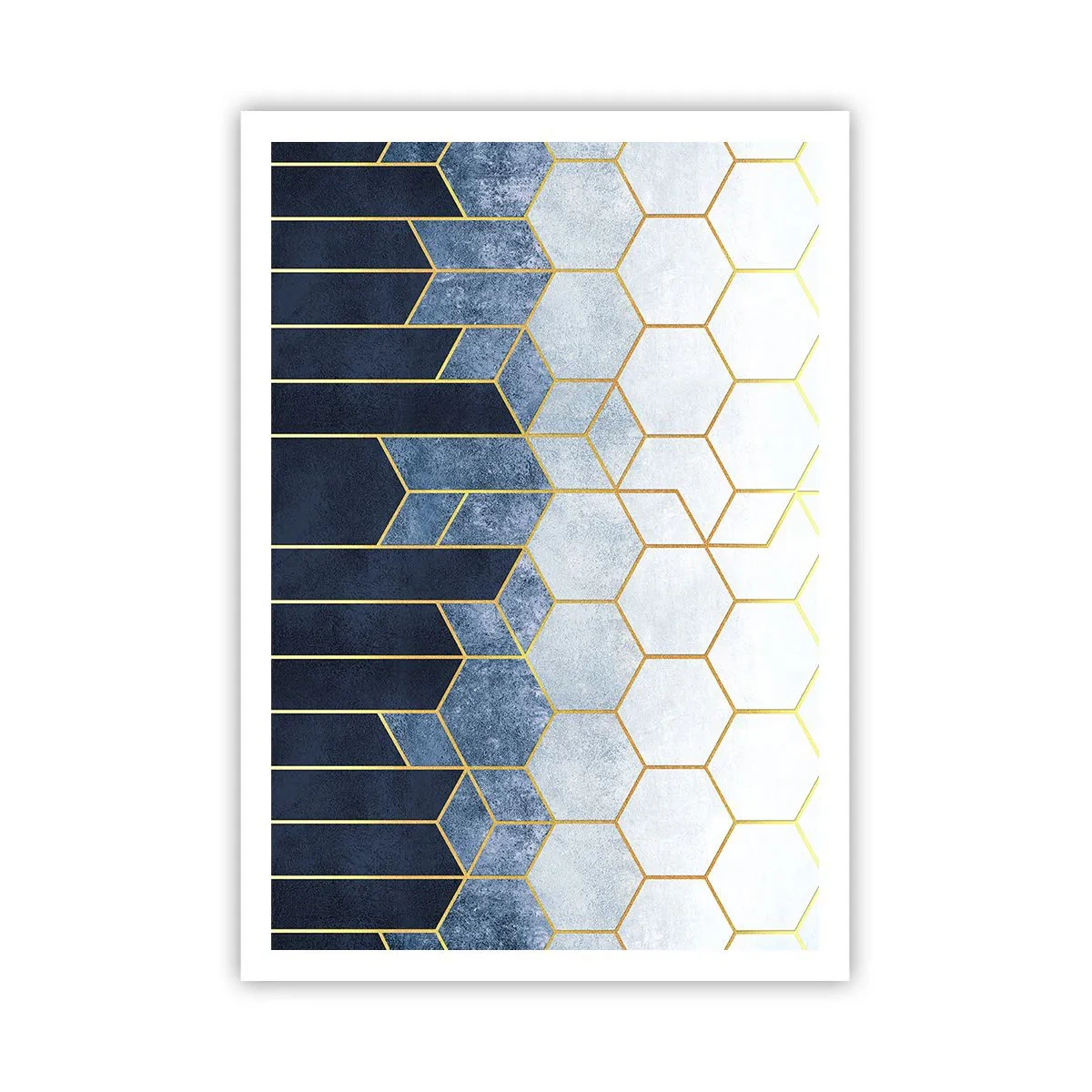 Plakat - Komposition i synkoperet rytme - 70x100 cm