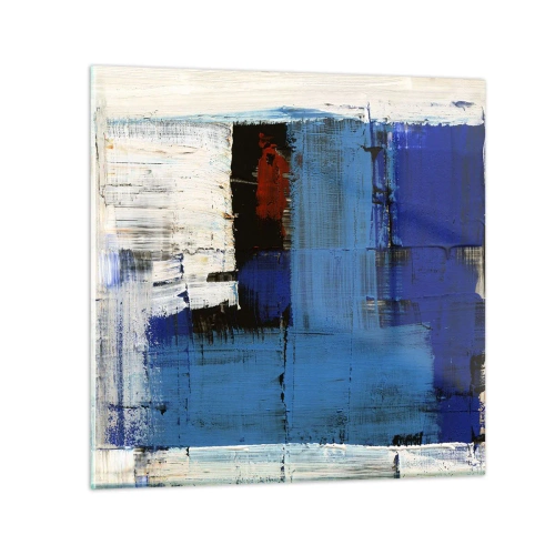 Billede på glas - Det blås hemmelighed - 30x30 cm
