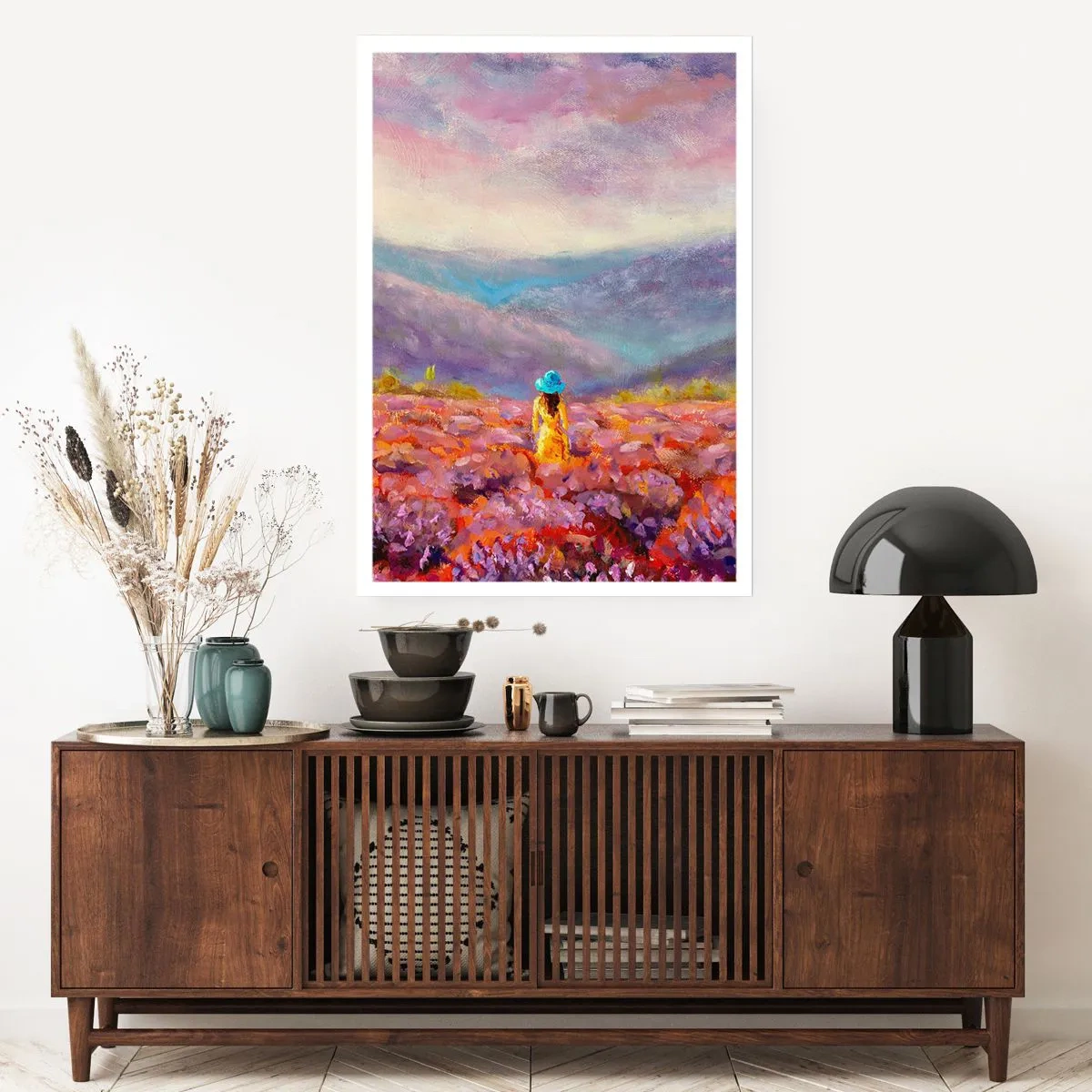 Plakat - I en verden af lavendel - 61x91 cm