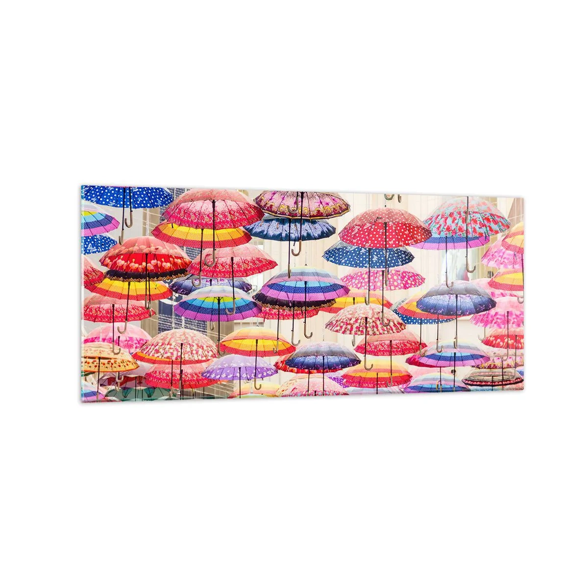 Billede på glas - Engen i byen - 120x50 cm