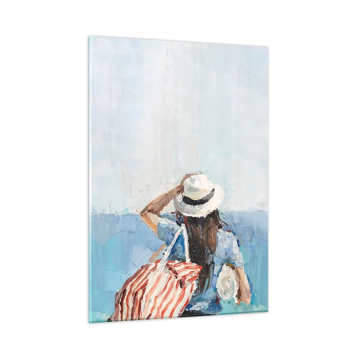Billede på glas - Velkommen på ferie - 50x70 cm